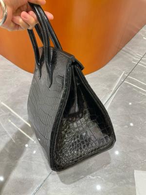 wholesale quality hermes birkin 30 shinny niloticus crocodile 89 noir ghd